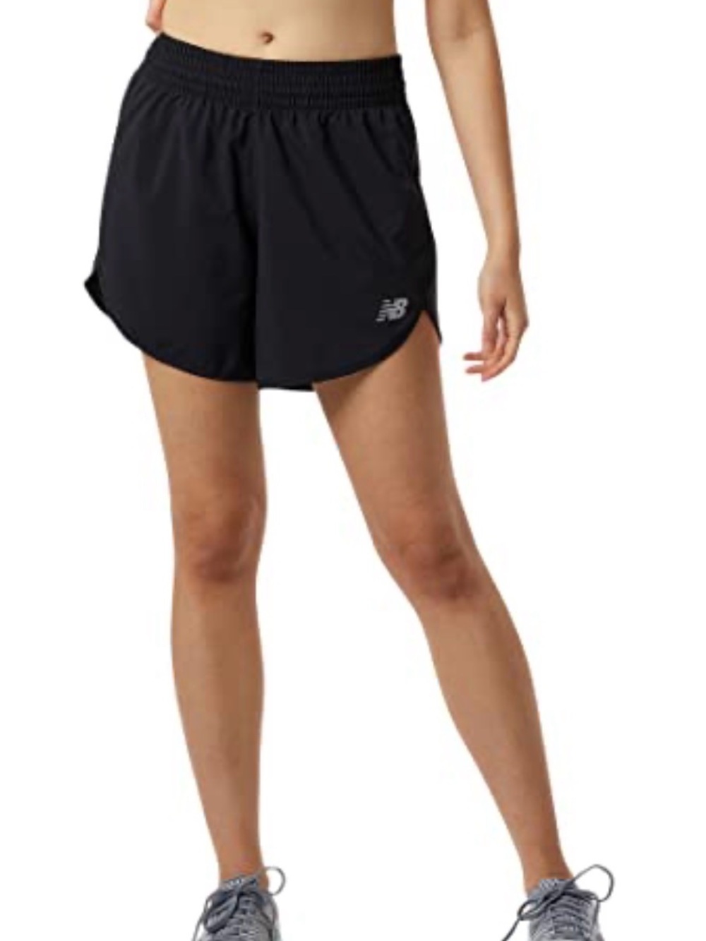 New Balance Women’s Black Running Shorts with Elastic Waist